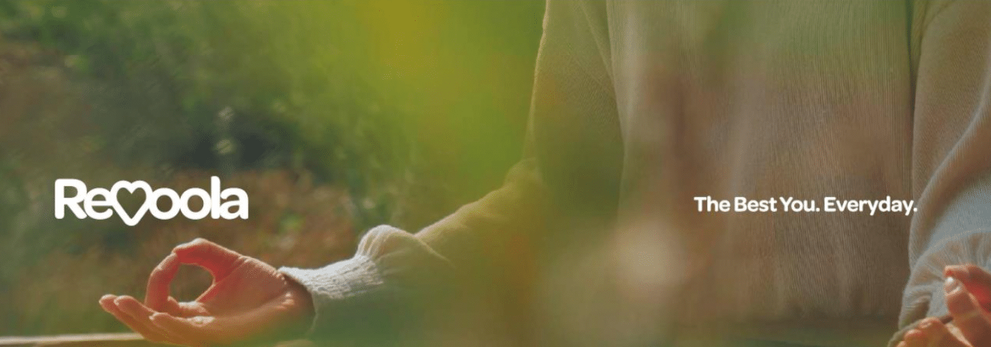 Person meditating outdoors